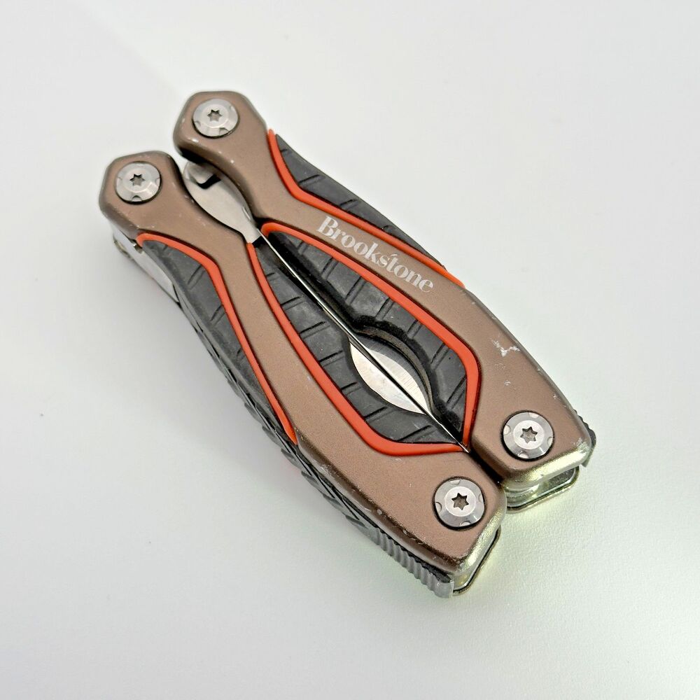 Brookstone Multi Tool Pliers Knife Saw Screwdrivers File – Compact Folding Pocke